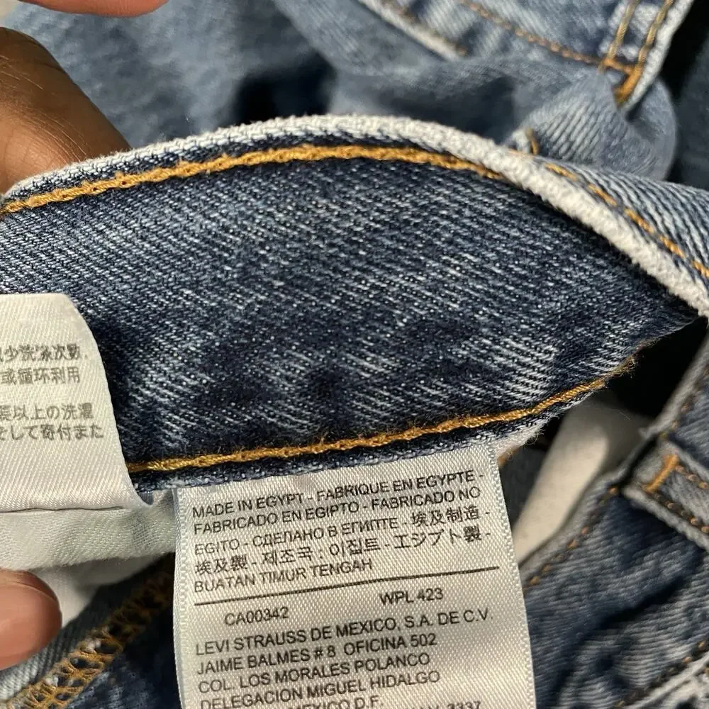 Levi’s 505 Jeans Blue Men’s W38 L32 Straight Leg Denim Classic Casual
